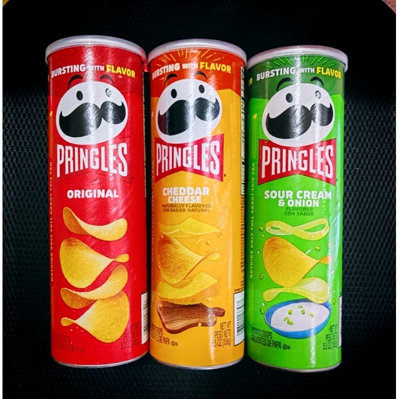 PRINGLES Potato Chips 158grams Original/Sour Cream & Onions/Cheddar