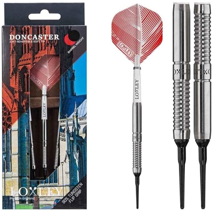 Loxley Doncaster Darts - 90% Tungsten Soft Tip Darts- Flip Grip ...