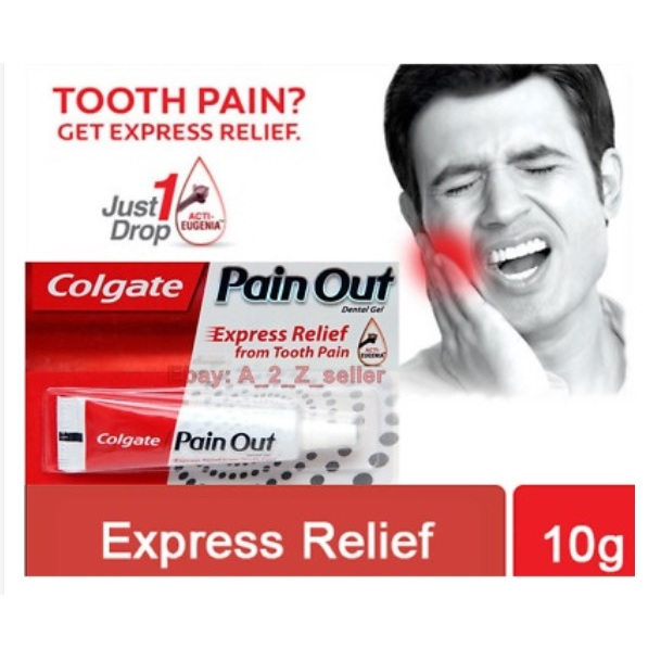 Colgate Pain Out Gel 10g Express Dental Pain Relief 10g | Shopee ...