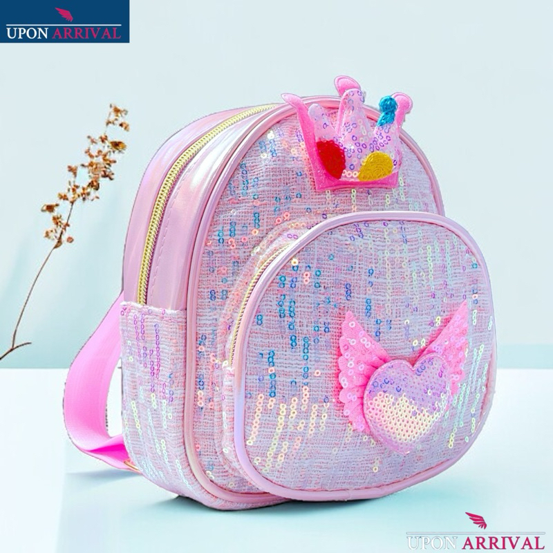 Toddler Kindergarten Cute Little Princess Backpack Sequins Sparkling ...