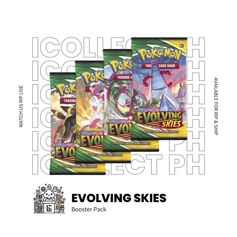 Pokemon TCG: Evolving Skies Booster Pack | Shopee Philippines