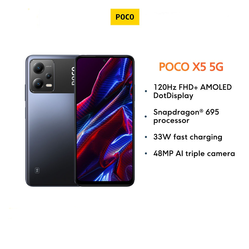 POCO X5 5g Snapdragon 695 Processor 6GB/8GB RAM 128G/256GB ROM ...