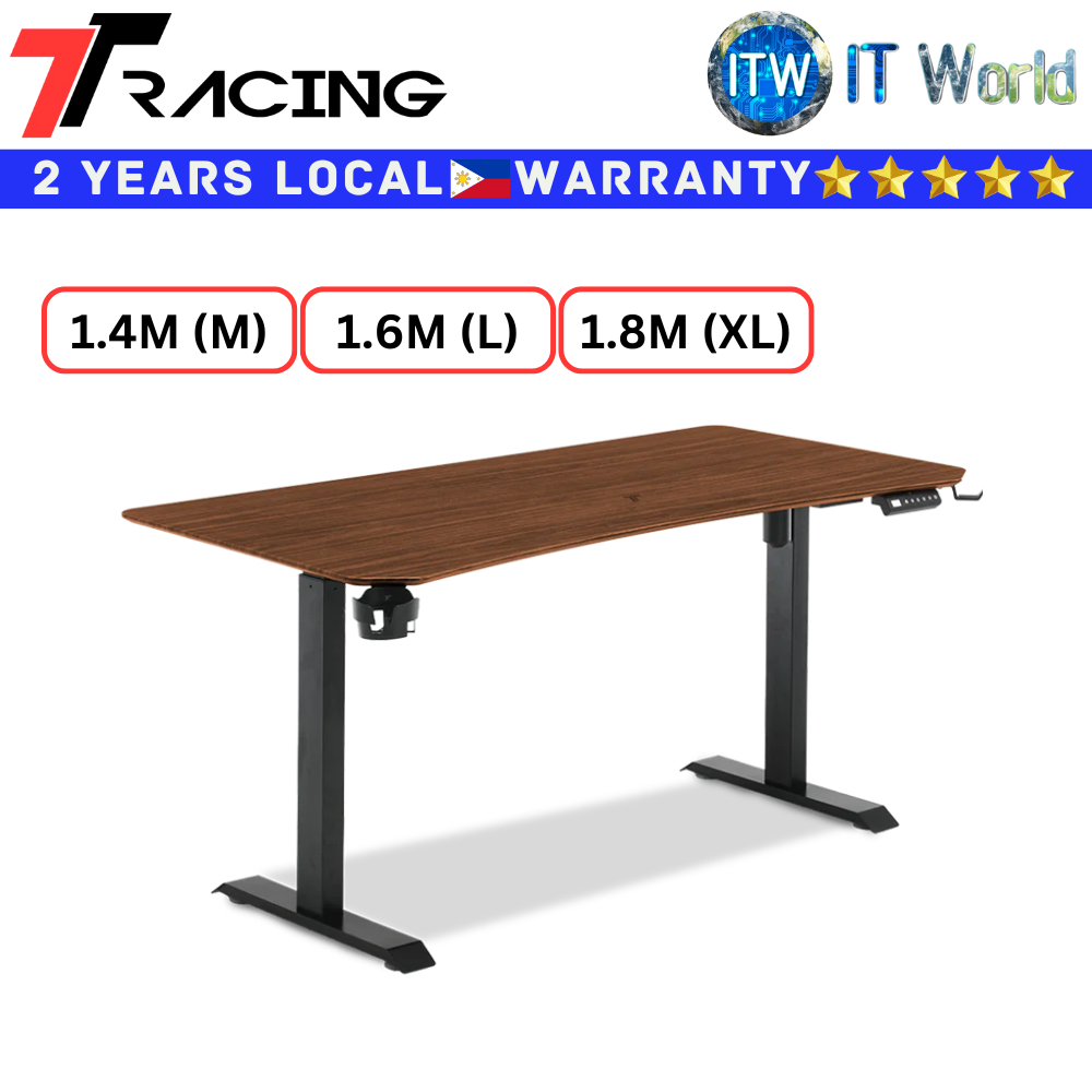 Itw Ttracing Gaming Desk Titus Smart Desk Walnut Edition M M L M Xl M