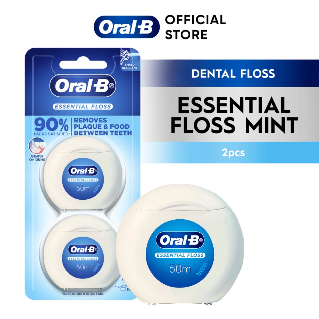 Oral B Essential Floss Mint 50m 2s Dental Floss Oral Care Shopee Philippines