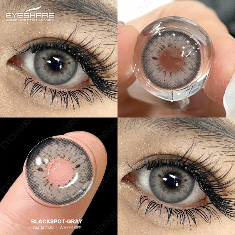 EYESHARE blackspot series 0.06.00 contact lenses with graded brown