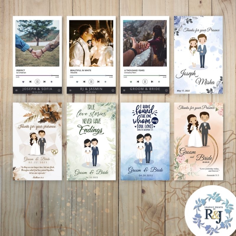 Wedding Ref Magnet | Personalized | Free Layout | Shopee Philippines