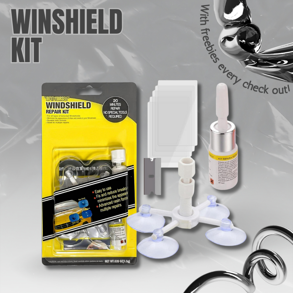 Car Windshield Repair Kit Glass Scratch Tools Crack Restoration Screen ...