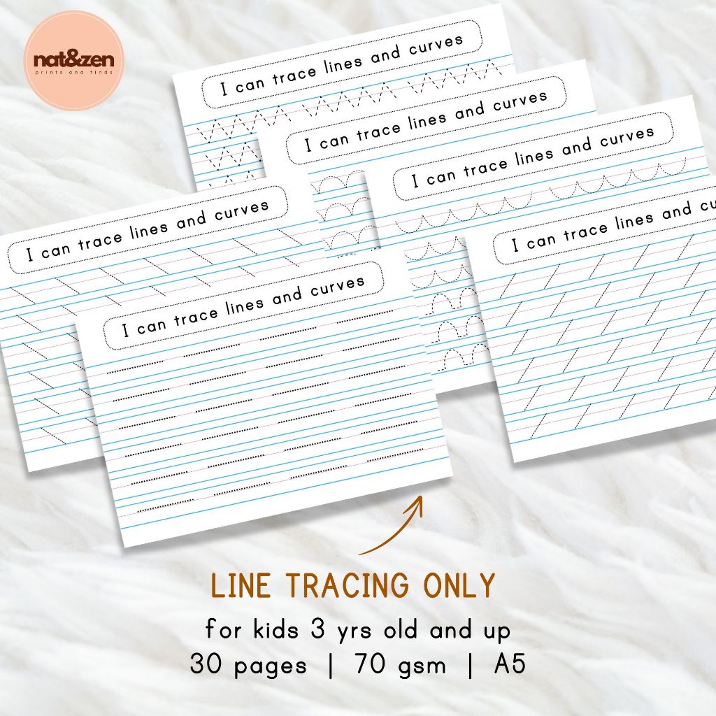 Customized Line Tracing Pad | 30 pages | Shopee Philippines