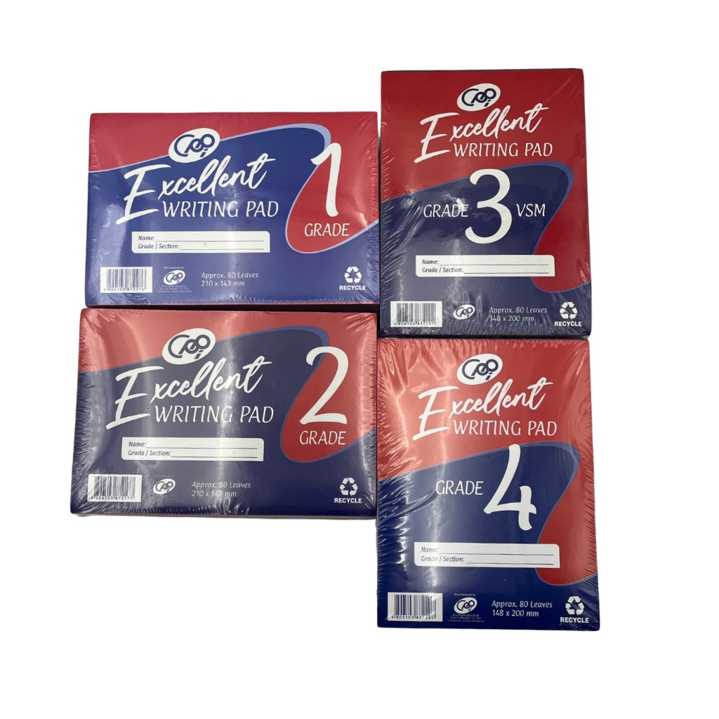 EXCELLENT Writing Pads Grade 1,2,3,4 10Pads Per Rim | Shopee Philippines