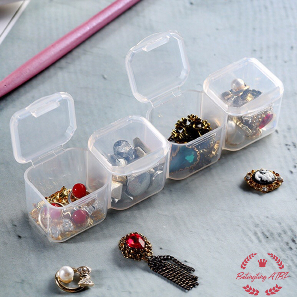 6 storage boxes combination storage box detachable transparent 10.5cmx7 ...