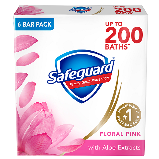 Safeguard Value Pack Floral Pink with Aloe Bar Soap 115g 6pid | Shopee ...