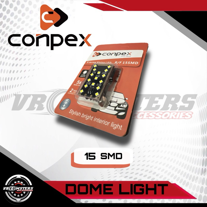 Conpex Universal Interior Map Light LED Dome Light #Vroomsters | Shopee ...