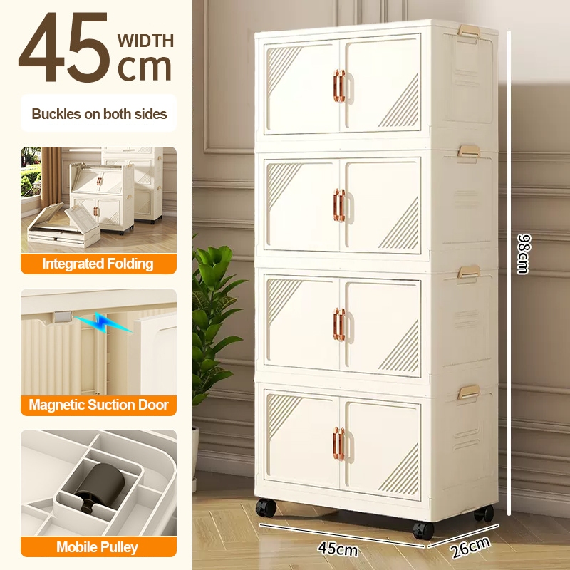 Foldable Storage Cabinet for Kitchen Durabox Bedroom Drawer Cabinet ...