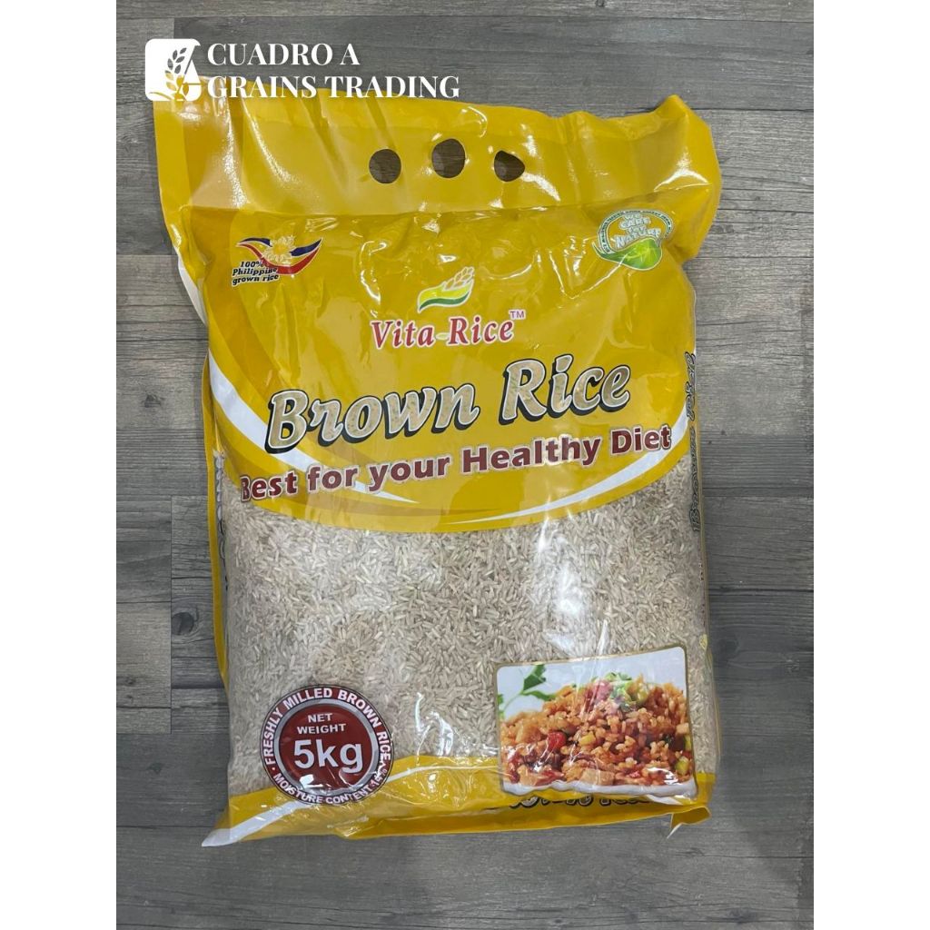 Vita Rice Brown Rice Freshly Milled Brown Rice 5 kilos bag | Shopee ...