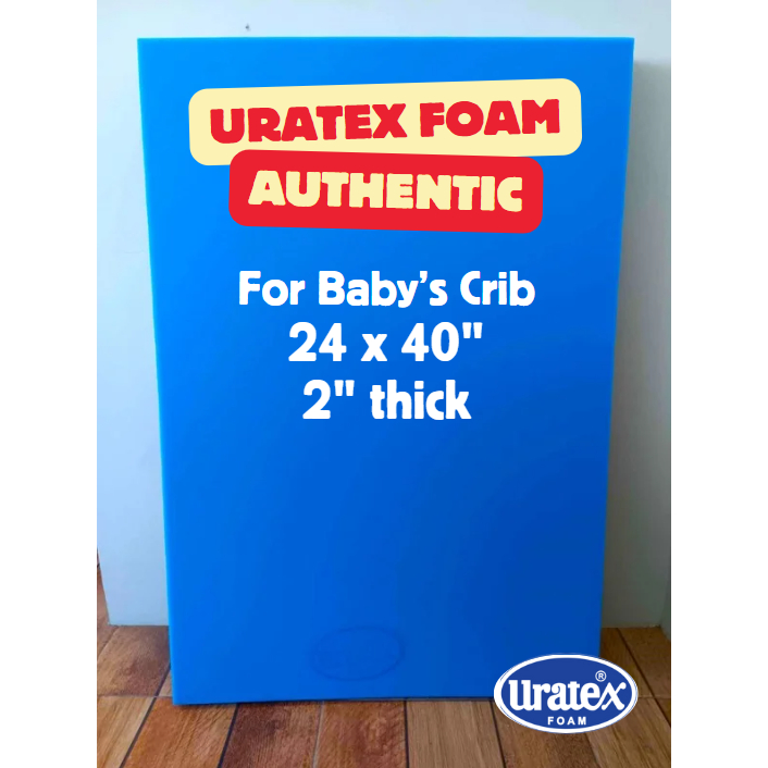 2" Uratex Crib Foam 24x40 inches / Mattress 24x40 inches (2inch thick) Shopee Philippines