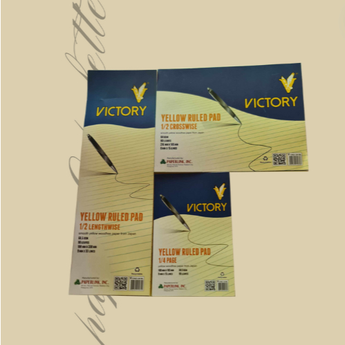 VICTORY YELLOW RULED PAD | Shopee Philippines