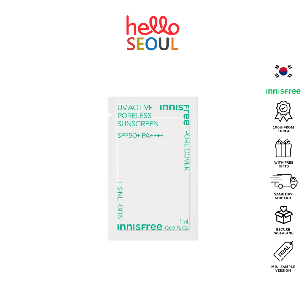 innisfree UV Active Poreless Sunscreen 50ml SPF50+ PA++++ main image 1