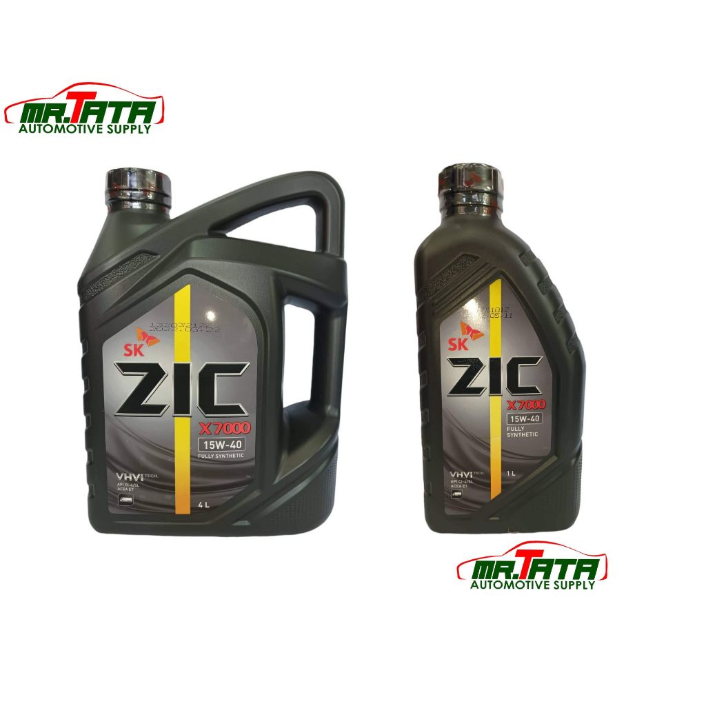 ZIC X7000 15w40 Fully Synthetic Engine Oil Heavy Duty Diesel (4L and 1L ...