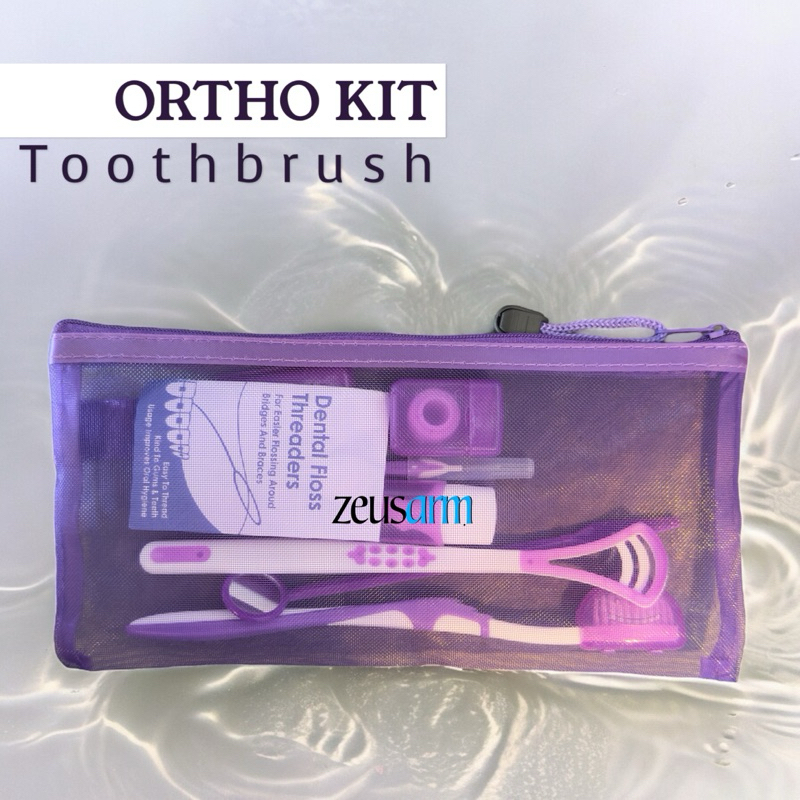 Ortho Kit Oral Hygiene Care Travel Toothbrush for Braces Dental Oral Kit with Ortho wax Shopee