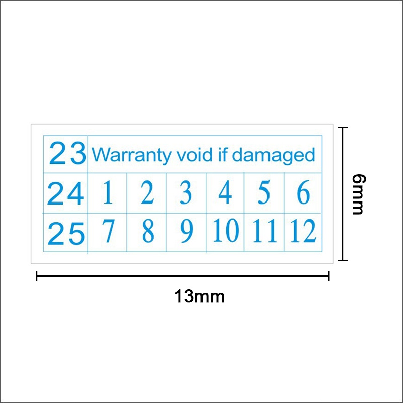 1100Pcs Warranty Void Sticker Tamper Proof Warranty Date Label Sticker ...