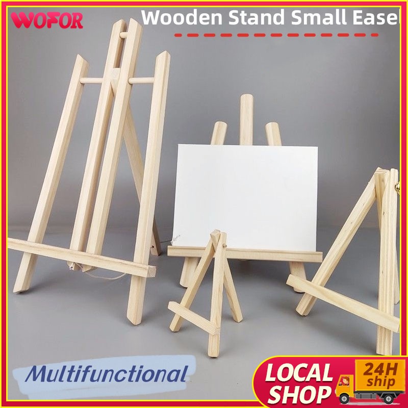 Tabletop Folding Easel Natural Wooden Multi-Functional Display Stand ...