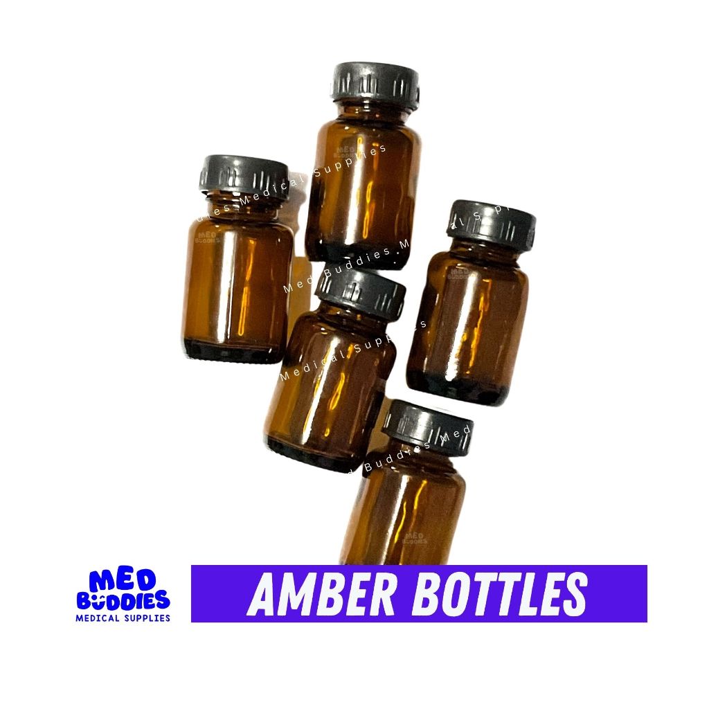 Reagent Amber Bottles | 30 mL Medical Amber Glass | Wide Mouth Bottle ...