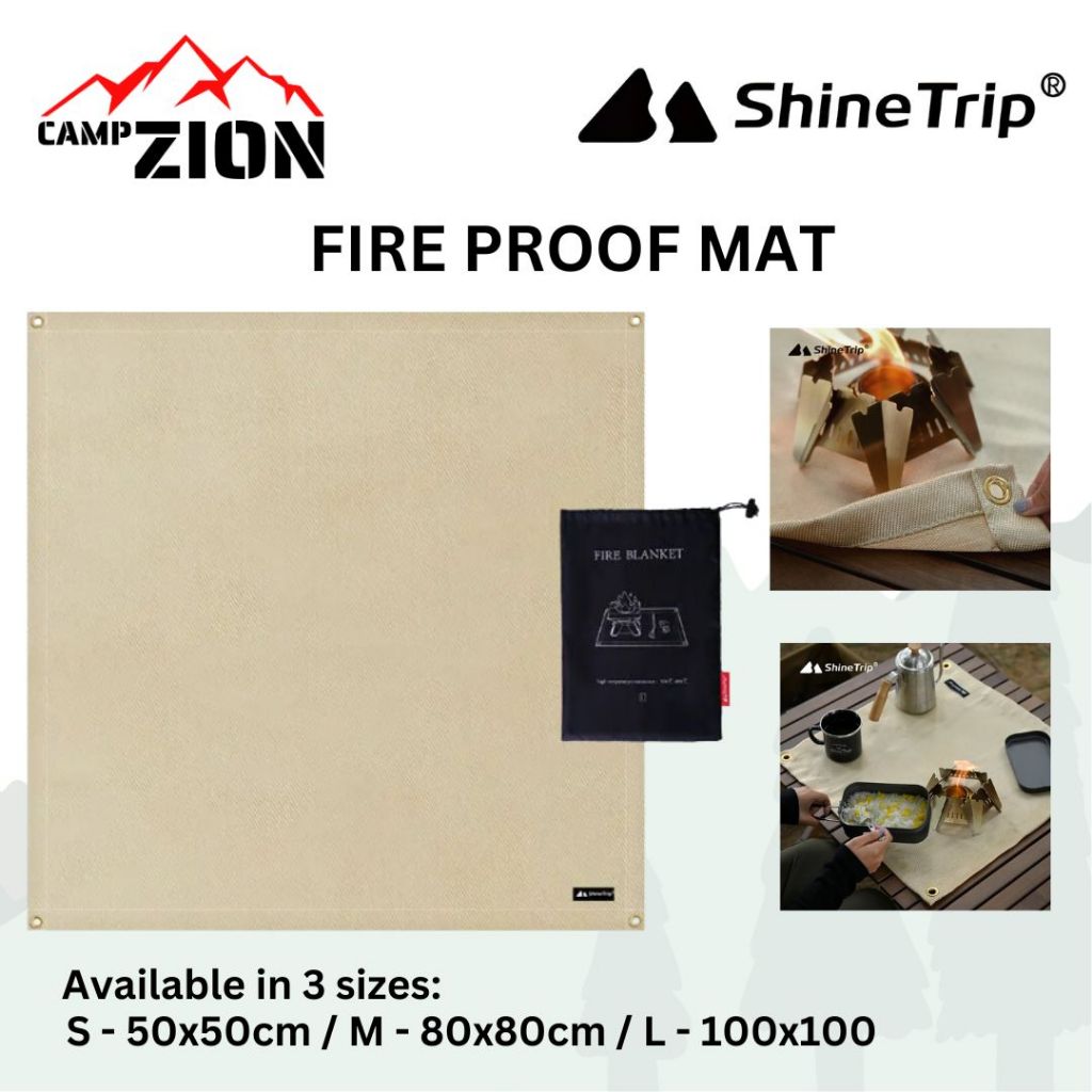 ShineTrip Fire Proof Cloth Outdoor Camping Cooking Pit Mat Fire ...