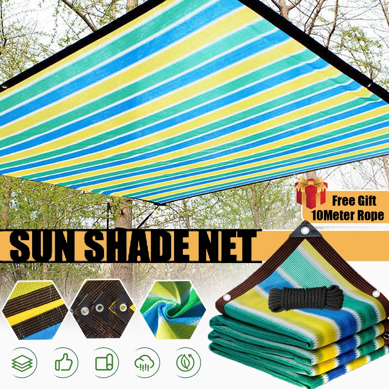 [PH STOCK]Anti-UV Sun Colorful Net Shade Outdoor garden shade Cloth ...