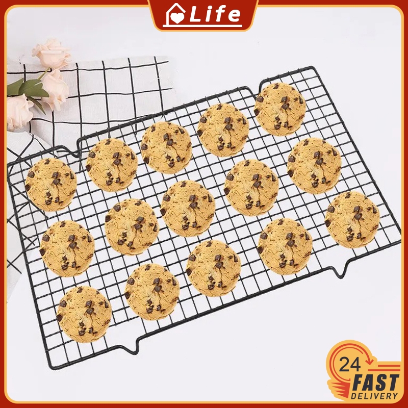 Food Cooling Rack Non-stick Baking Tray for Oven Cake Pizza Bread ...