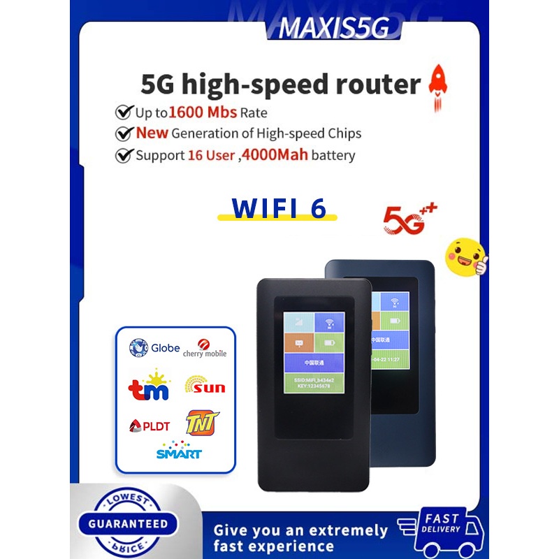 5G MIFI Router H68-2 | Dual-Band WiFi | Hot-Swappable SIM | Up to 3.74 ...