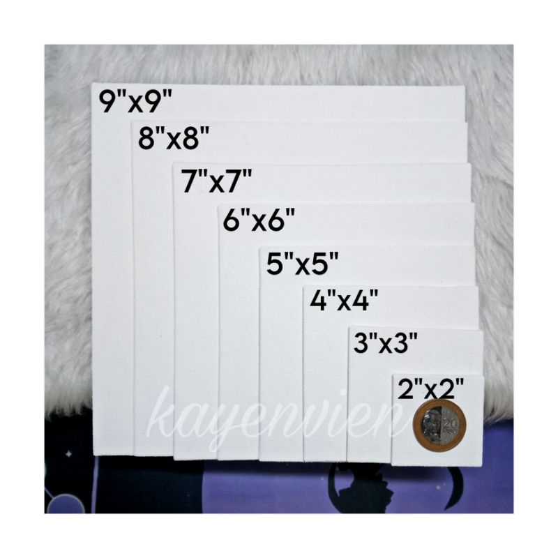 Primed Canvas Board / Panel | Squares | Ready to use | Handmade | for ...