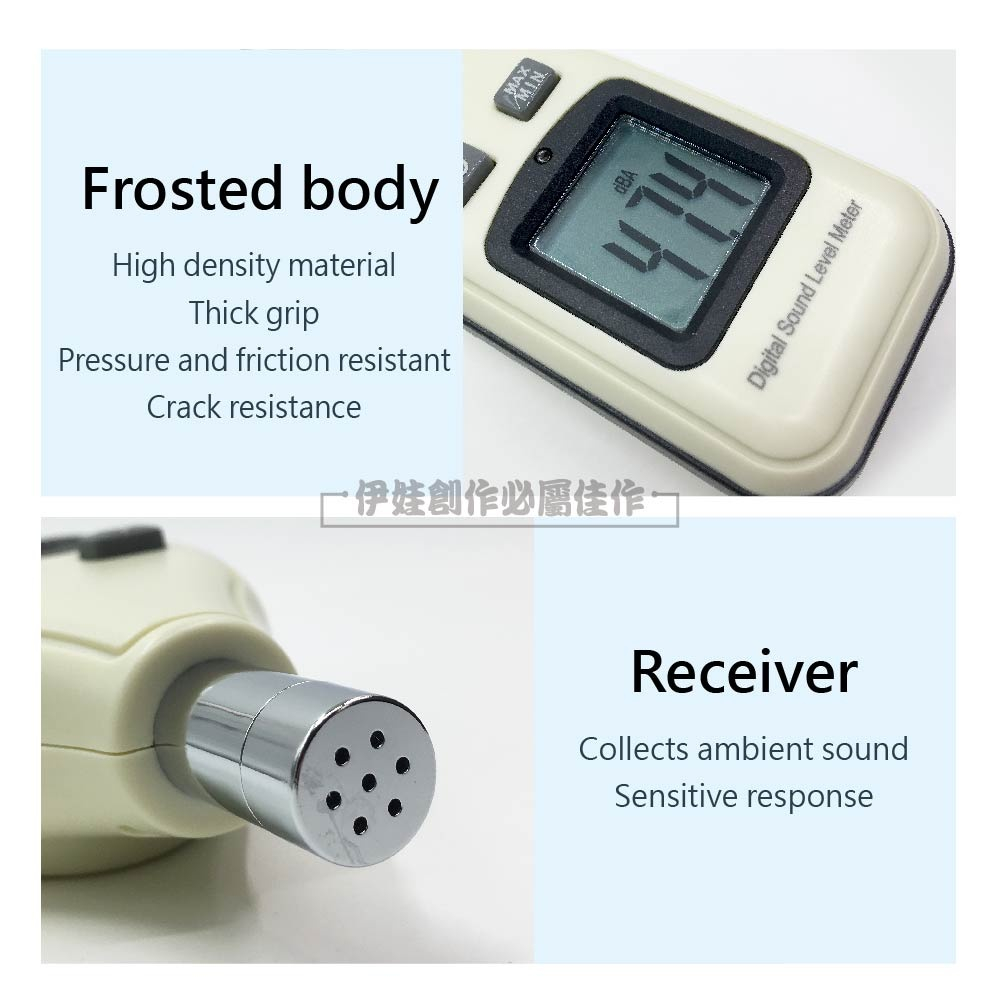 Intelligent Decibel Tester 30dB ~130dB MINI LCD Noise Decibel Meter For ...