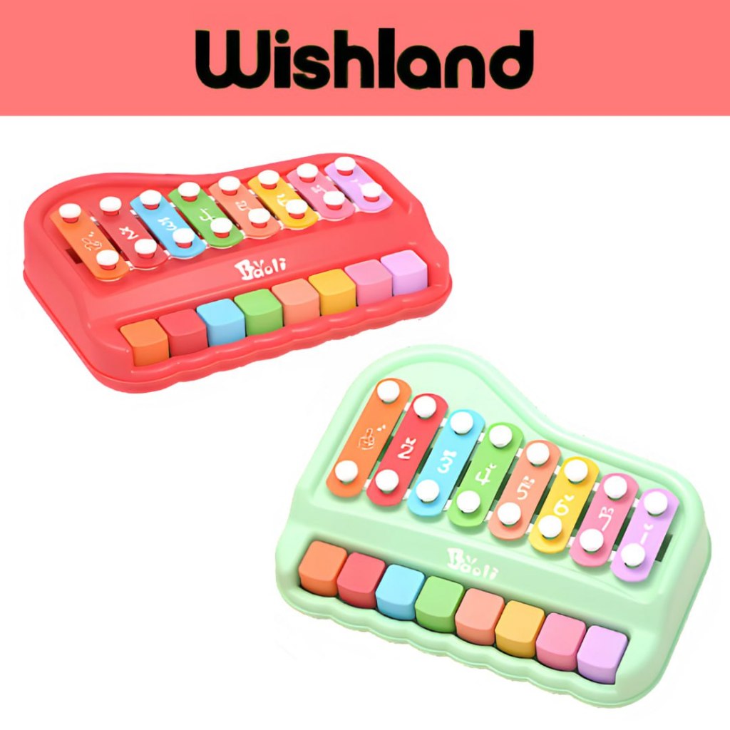BAOLI Xylophone and Piano with Keys Toy for Kids Music Play by WISHLAND
