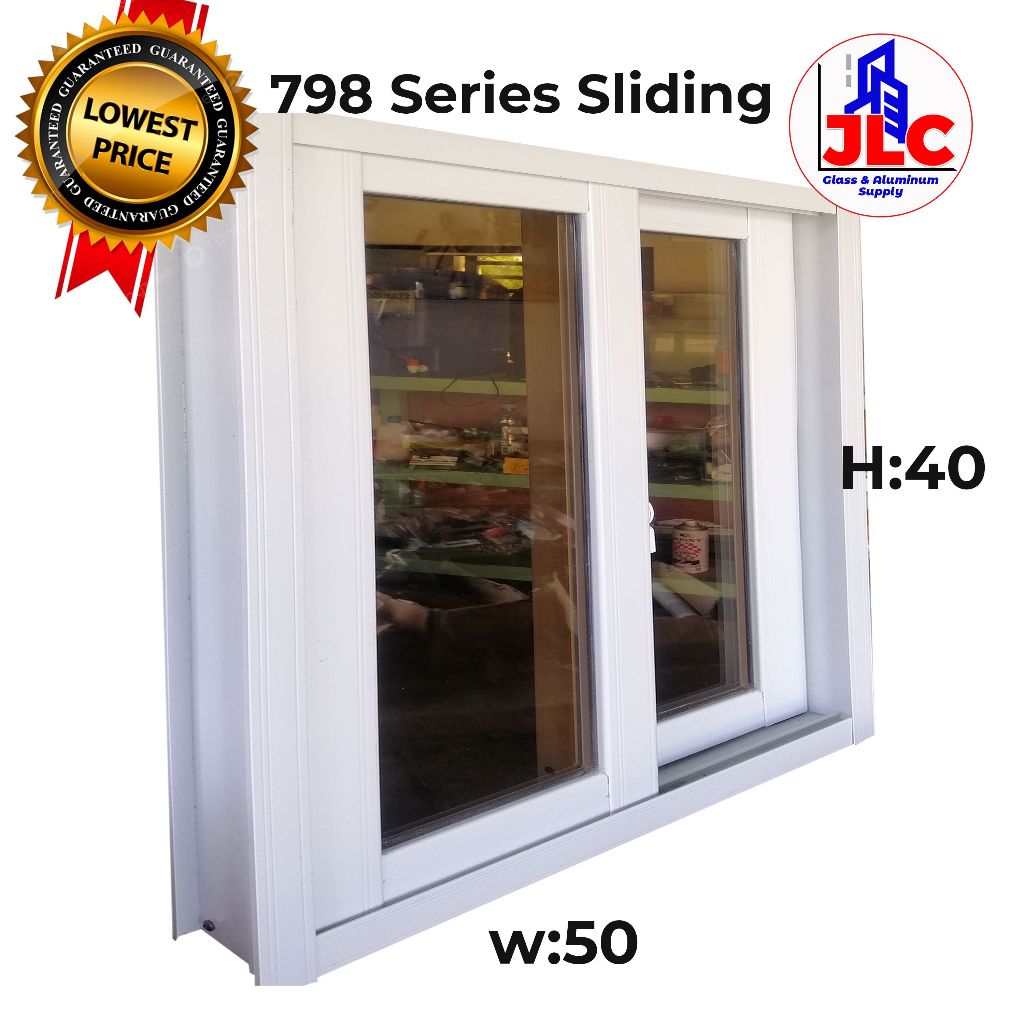 Sliding Window latest Series with FREE Screen W:50XH:40cm | Shopee ...