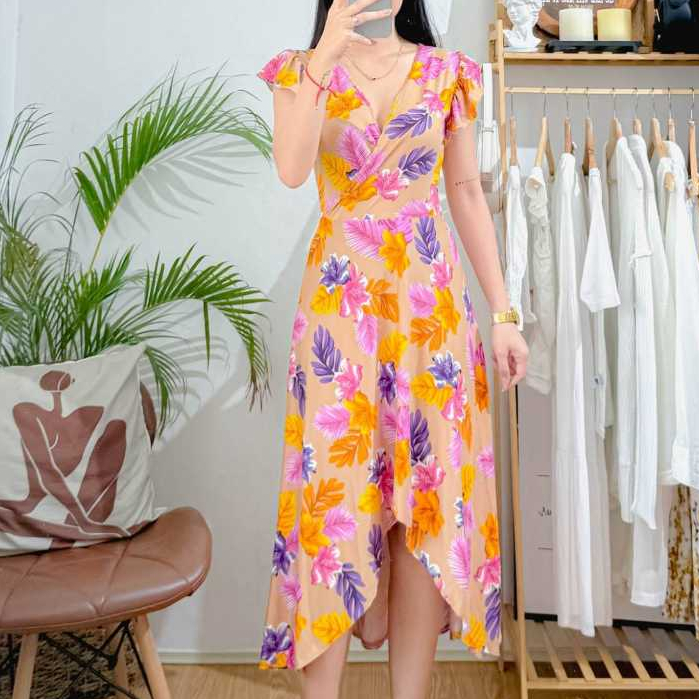 Floral dress shopee online