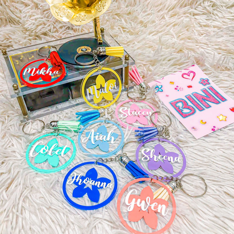 BINI Merch Bini Personalized Acrylic Round Keychain | Shopee Philippines