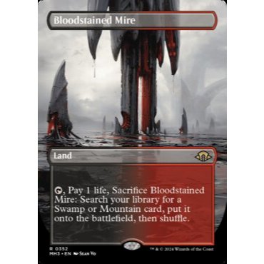 Bloodstained Mire (Borderless) - Modern Horizons 3 (MH3) - LAND ...