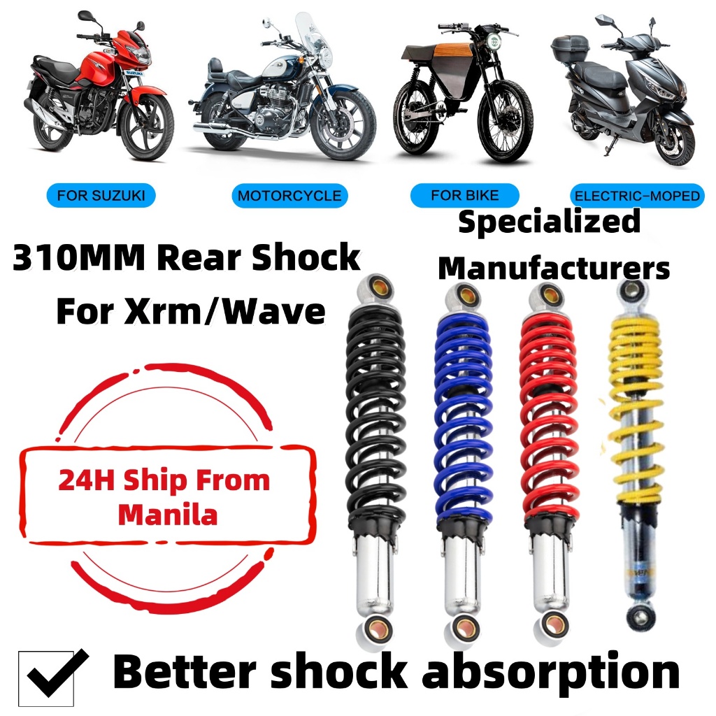 COD Nitron shock wave 310mm Motorcycle Shock for XRM110 XRM125 Wave100 Wave110 Wave125 Shopee