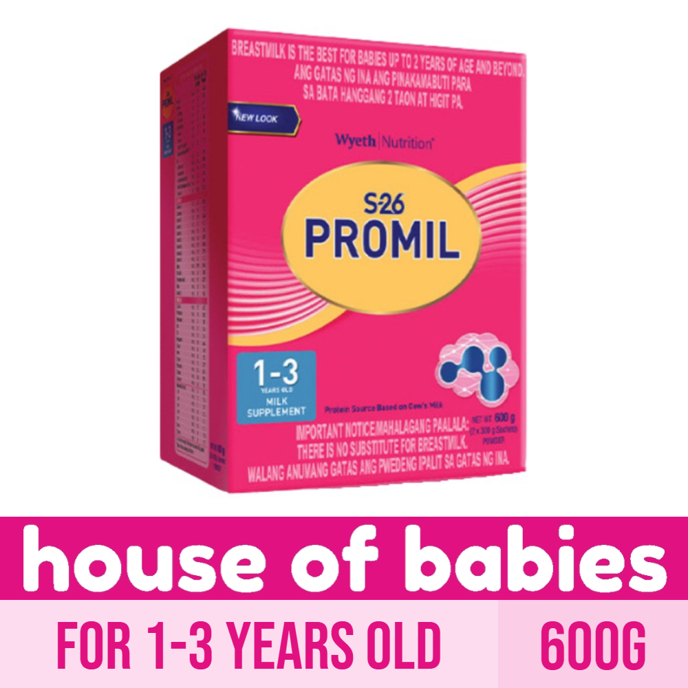 S-26 PROMIL THREE 600g for 1-3 Years Old Milk Supplement | Shopee ...