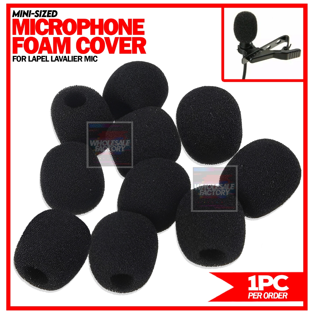 Microphone Foam Mic Foam Windscreen Muff for Lapel Lavalier Mic Shopee Philippines