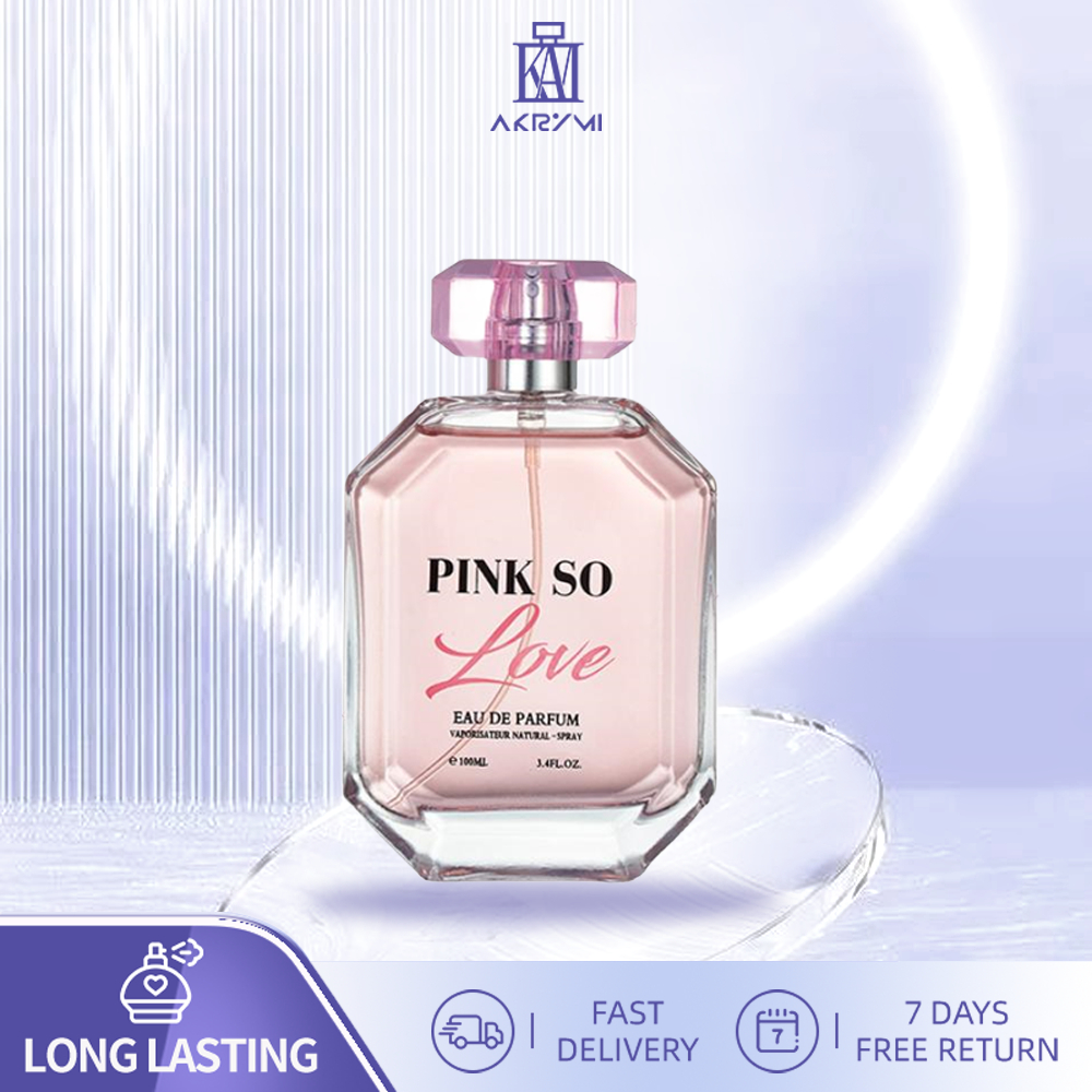 AKRYMI Pink so Love 100ml Perfume for Women Scented purely sweet Perfumes  Floral Fragrance Cosmetic