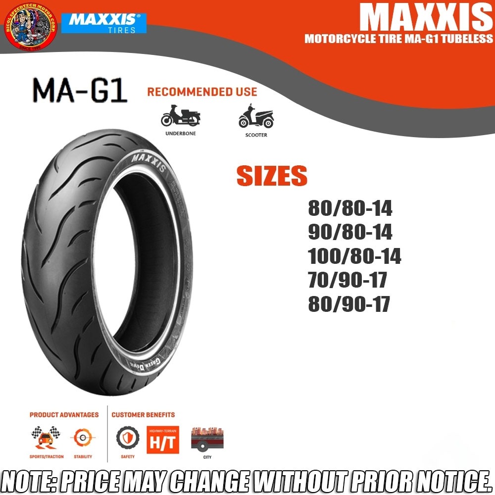 MAXXIS MOTORCYCLE TIRE MAG1 TUBELESS Shopee Philippines
