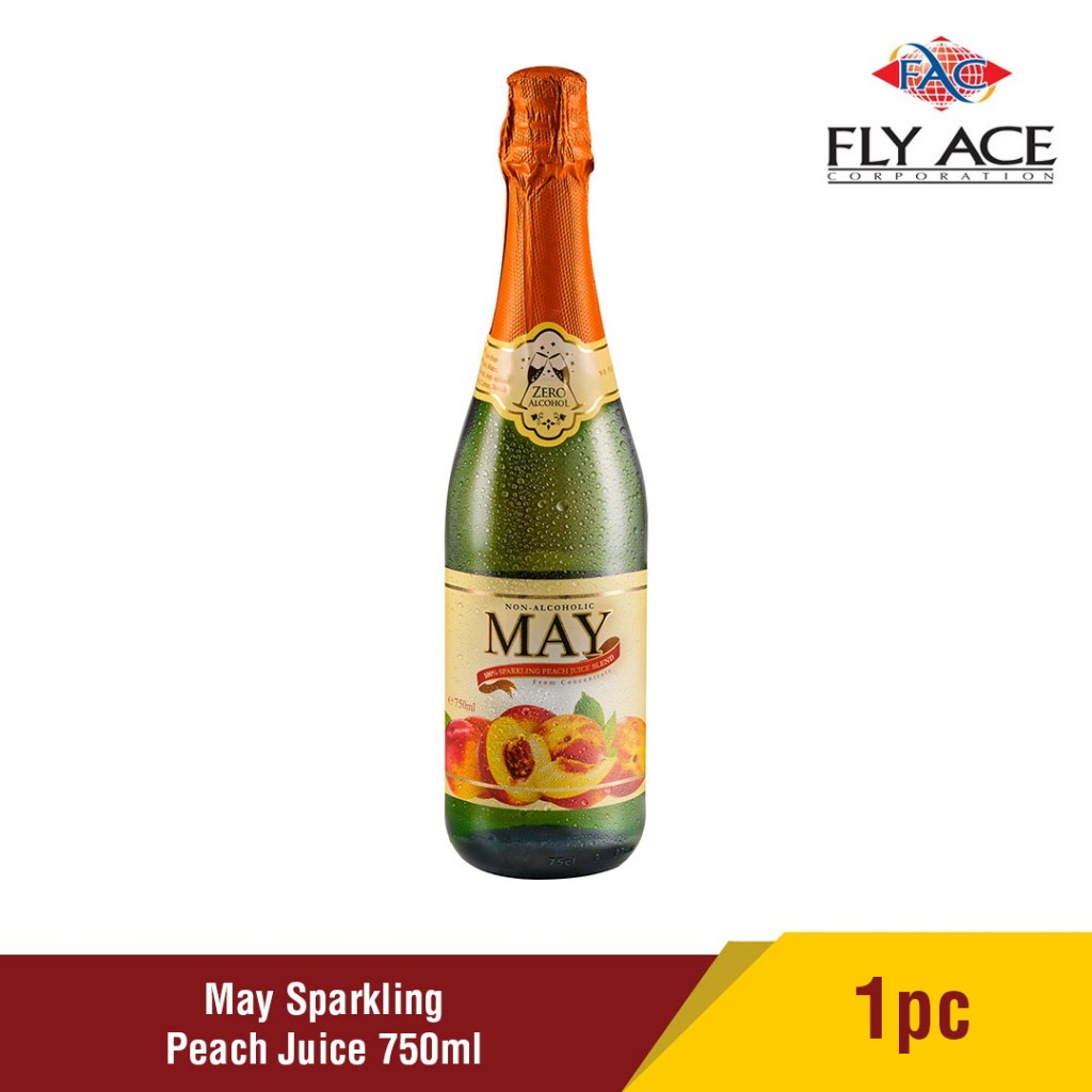 May Sparkling Peach Juice 750ml | Shopee Philippines