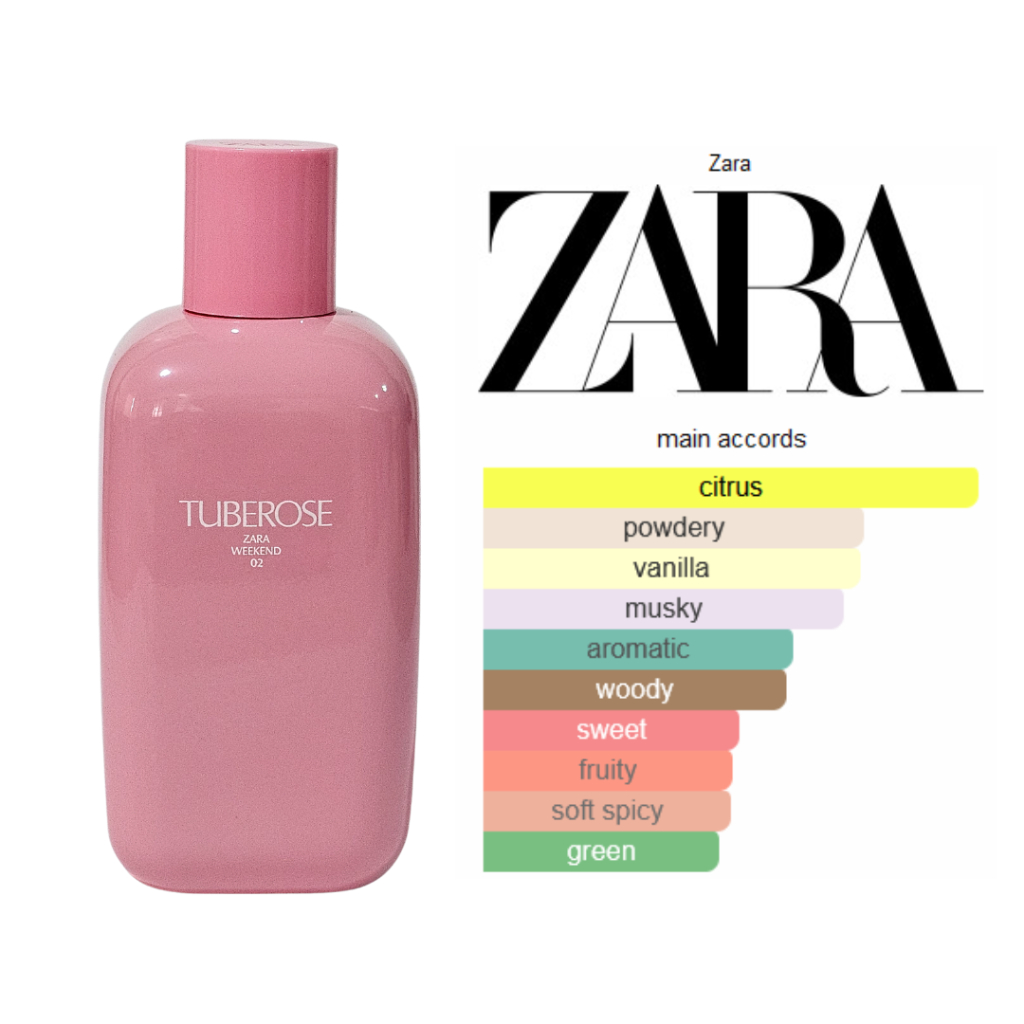 Tuberose Zara Perfume Pink Zara Tuberose Eau De Toilette Zara