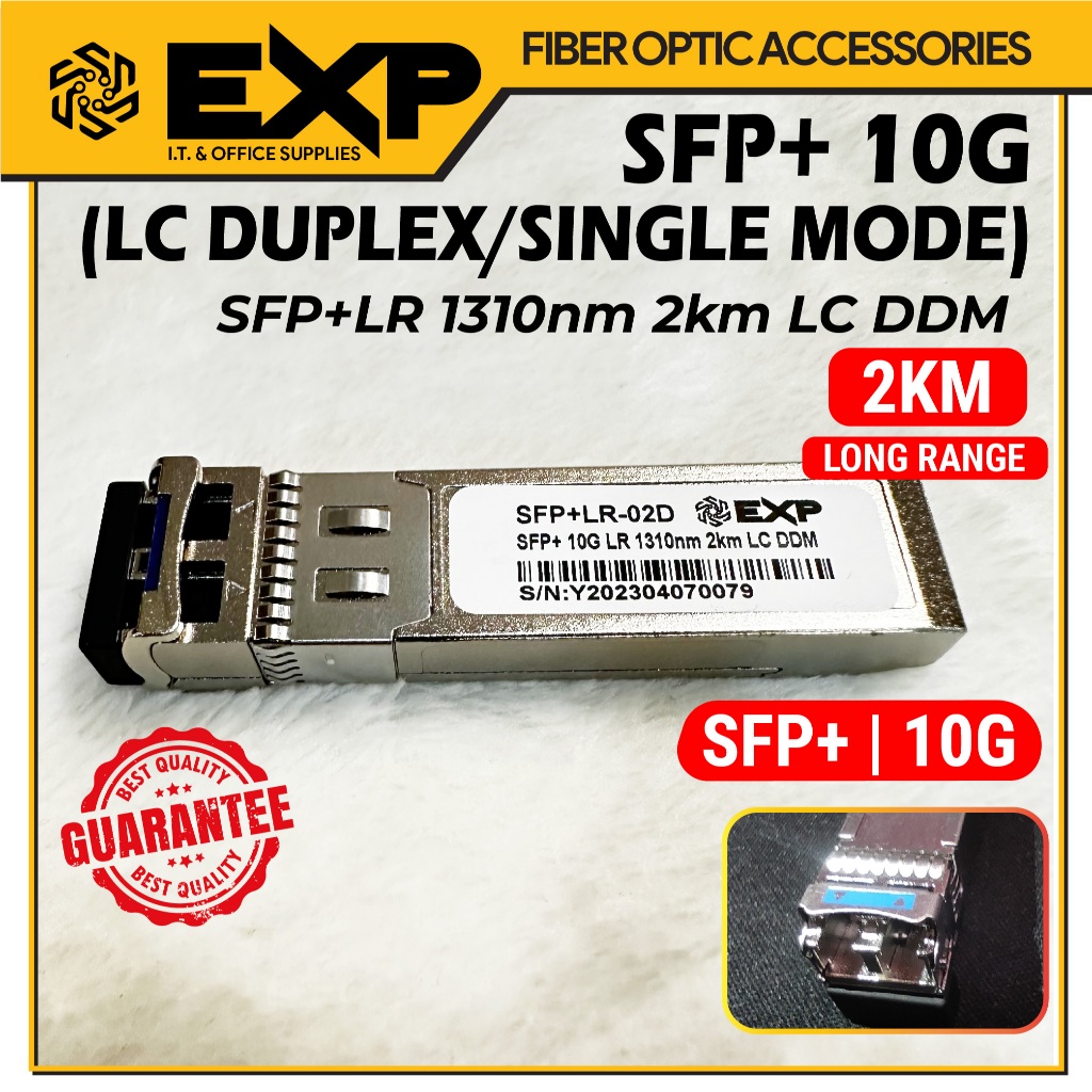 SFP+ 10G (LC DUPLEX) SFP MODULE | 300mts | 2km | 20km | AOC 5M | PAIRS ...