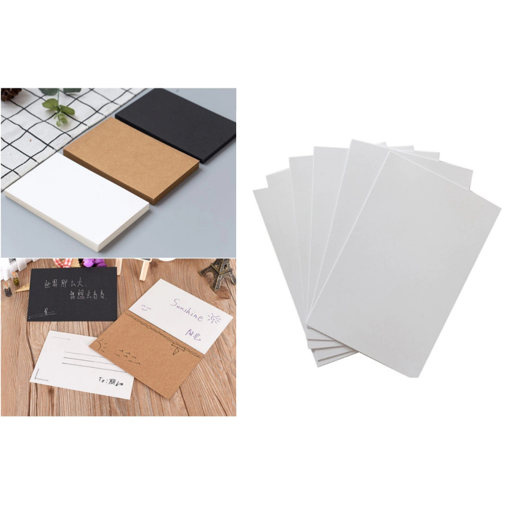 EFS EcofriendlyStuffs 5 x White Index Card (5 Pieces) 150 x 100 mm ...