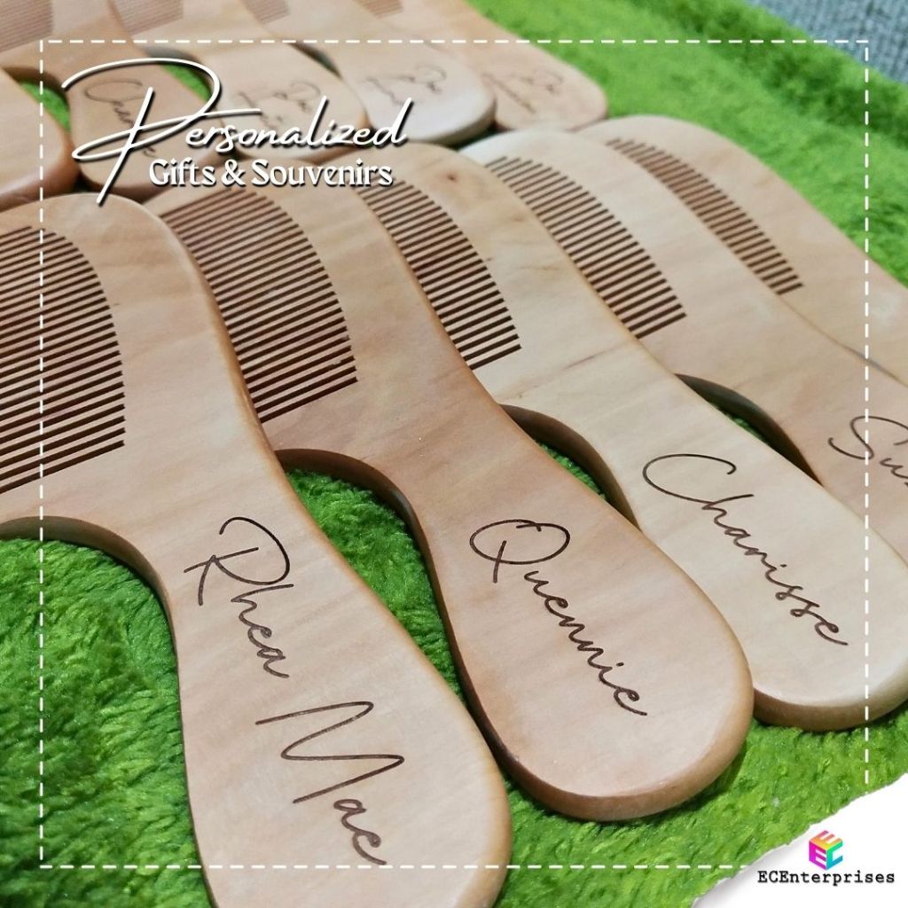 Personalized Wooden Hair Comb | INCLUDES Name Engraving | Laser ...