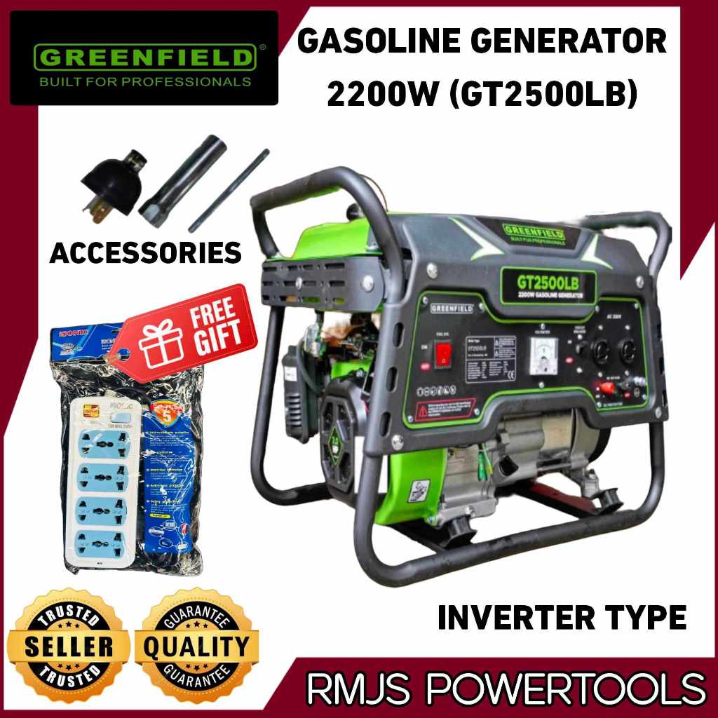 Greenfield Gasoline Generator 2200w 15L Recoil Start With 1 pc ...