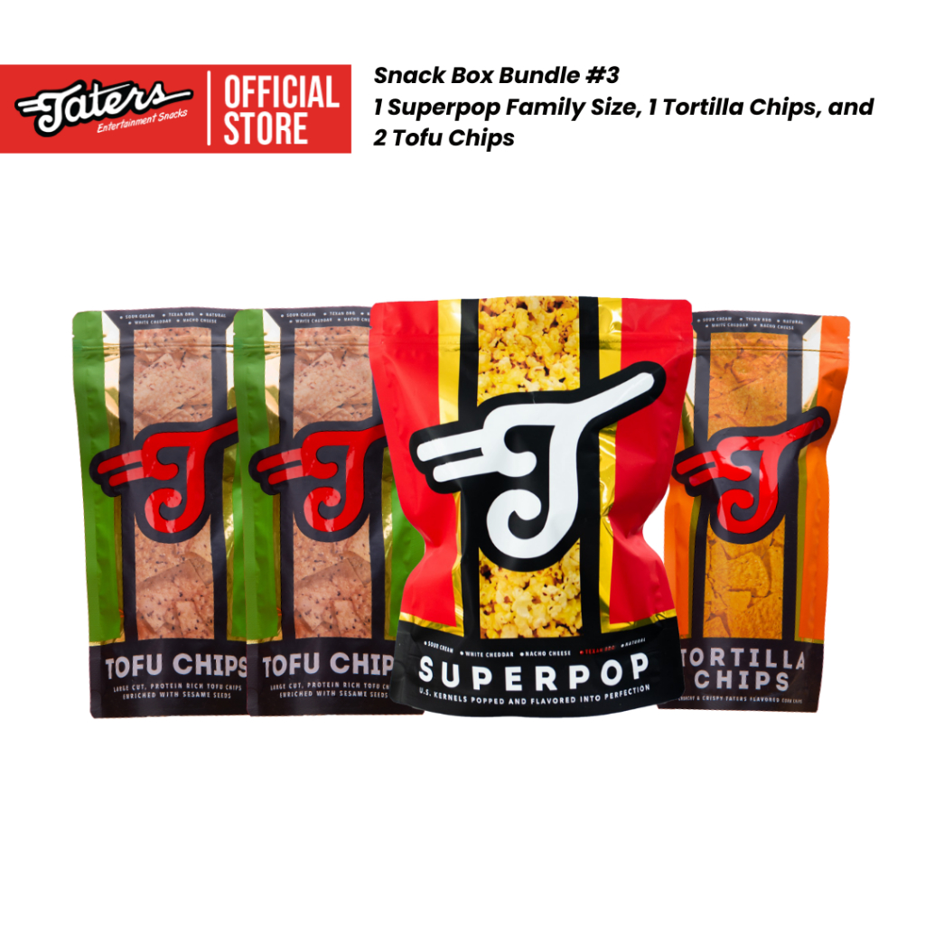 Taters Snack Box Bundle 3 1 SuperPop Family Size 2 Tofu Chips 1