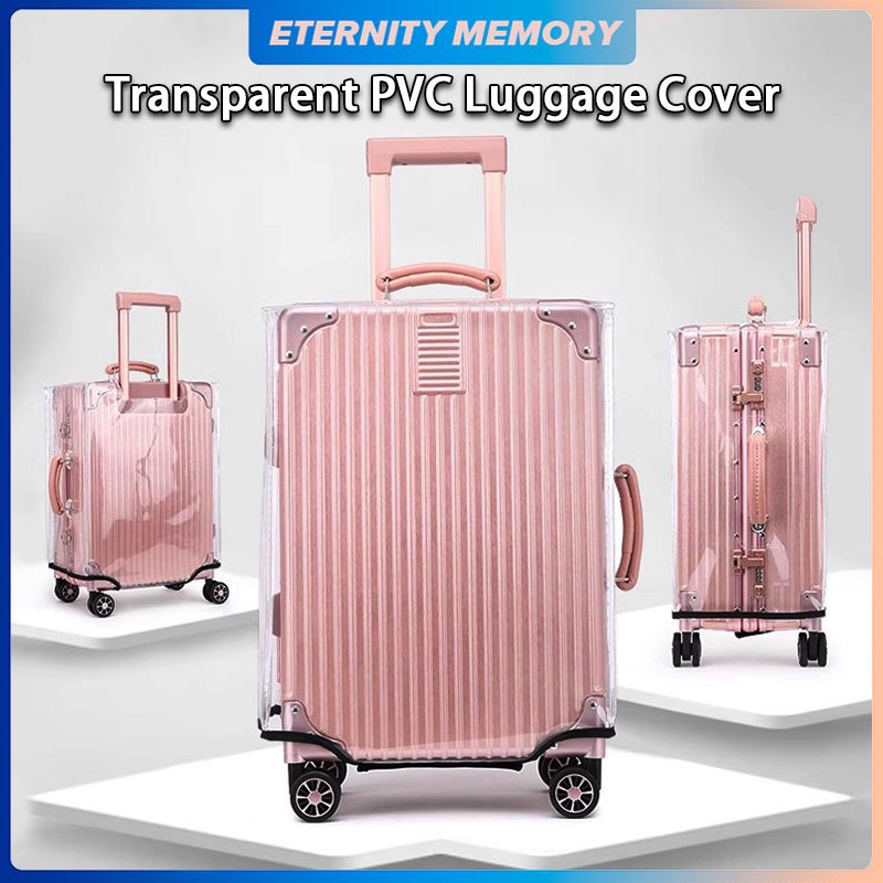 Transparent PVC Luggage Cover DustProof Waterproof Trolley Suitcase ...
